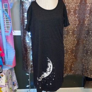Cruise where Beach cover-up sleep shirt loungewear moon and stars theme